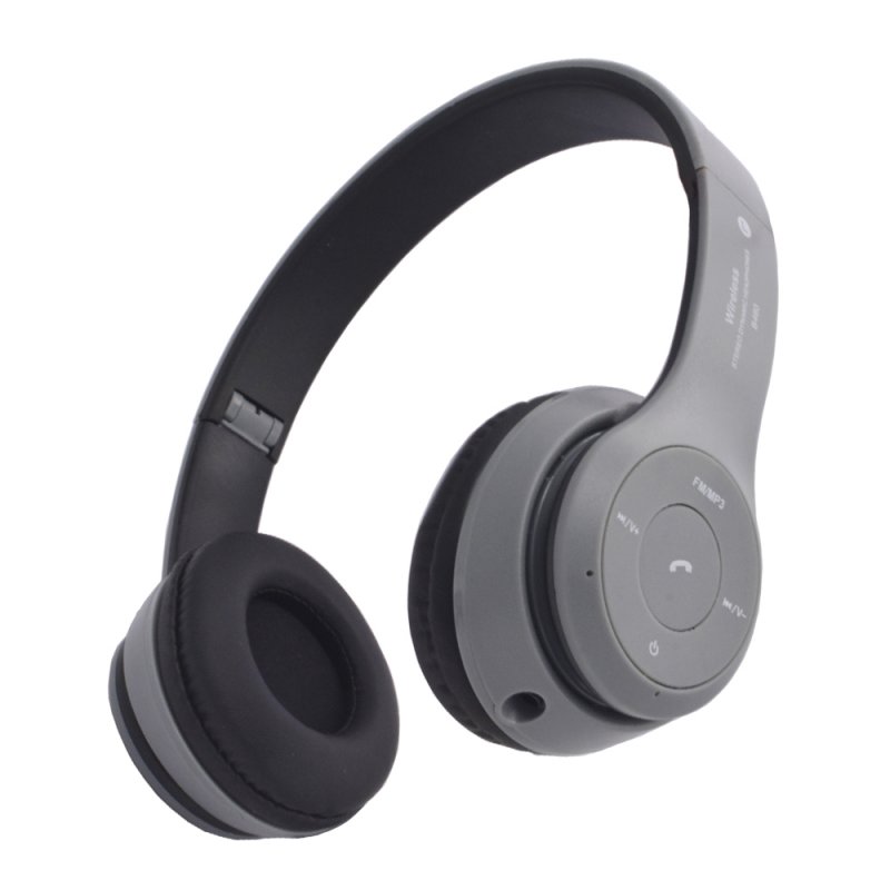 

Bluetooth гарнитура «LP» накладная B460 (серая/коробка)
