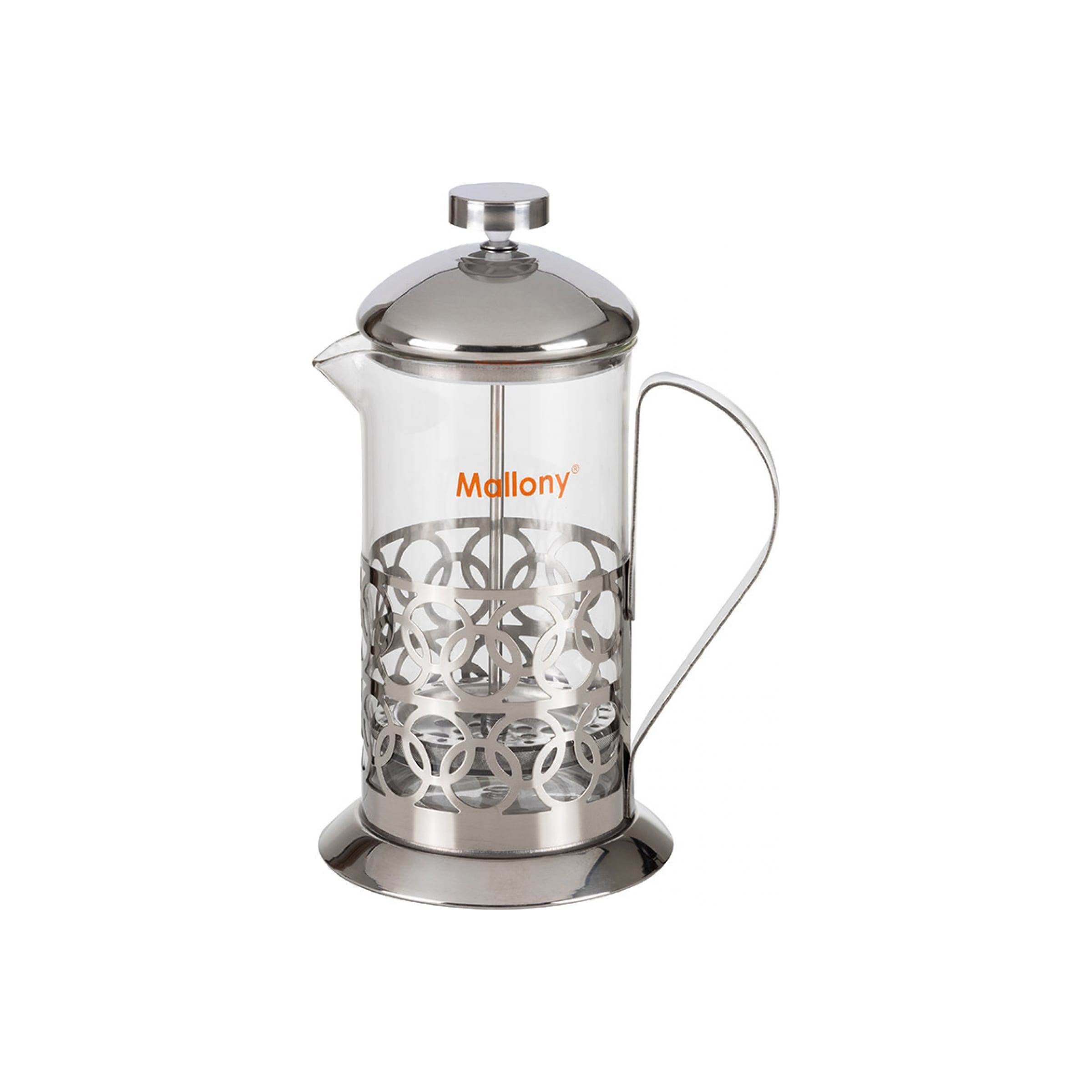 

Mallony Чайник/кофейник (кофе-пресс), OLIMPIA, T046-600ML, из жаропрочного стекла, 600 мл, в корп из нерж ст 950137