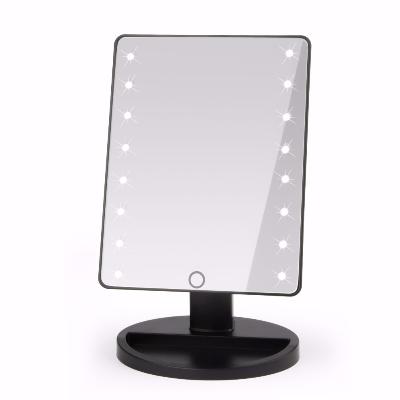 Косметическое зеркало с подсветкой Large Led Mirror, Черный