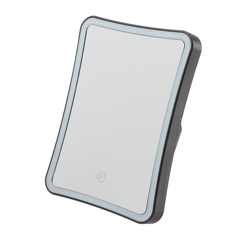 фото Зеркало luazon kz-03, подсветка, настольное, 13.5 ? 18 ? 2 см, 4хааа, сенсорное управление