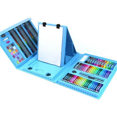 Большой набор для рисования с планшетом - Super Mega Art Set, 208 предметов, голубой