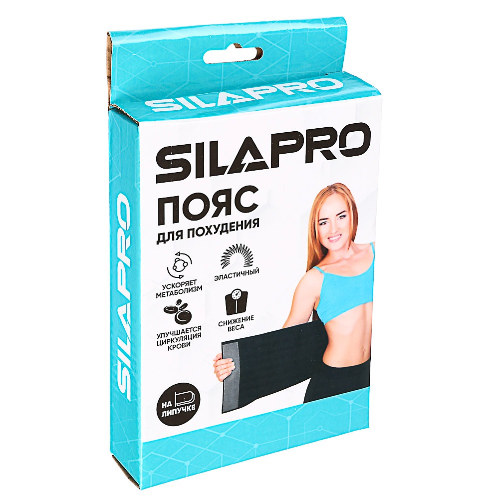 фото Пояс для похудения на липучке silapro 106х16 см