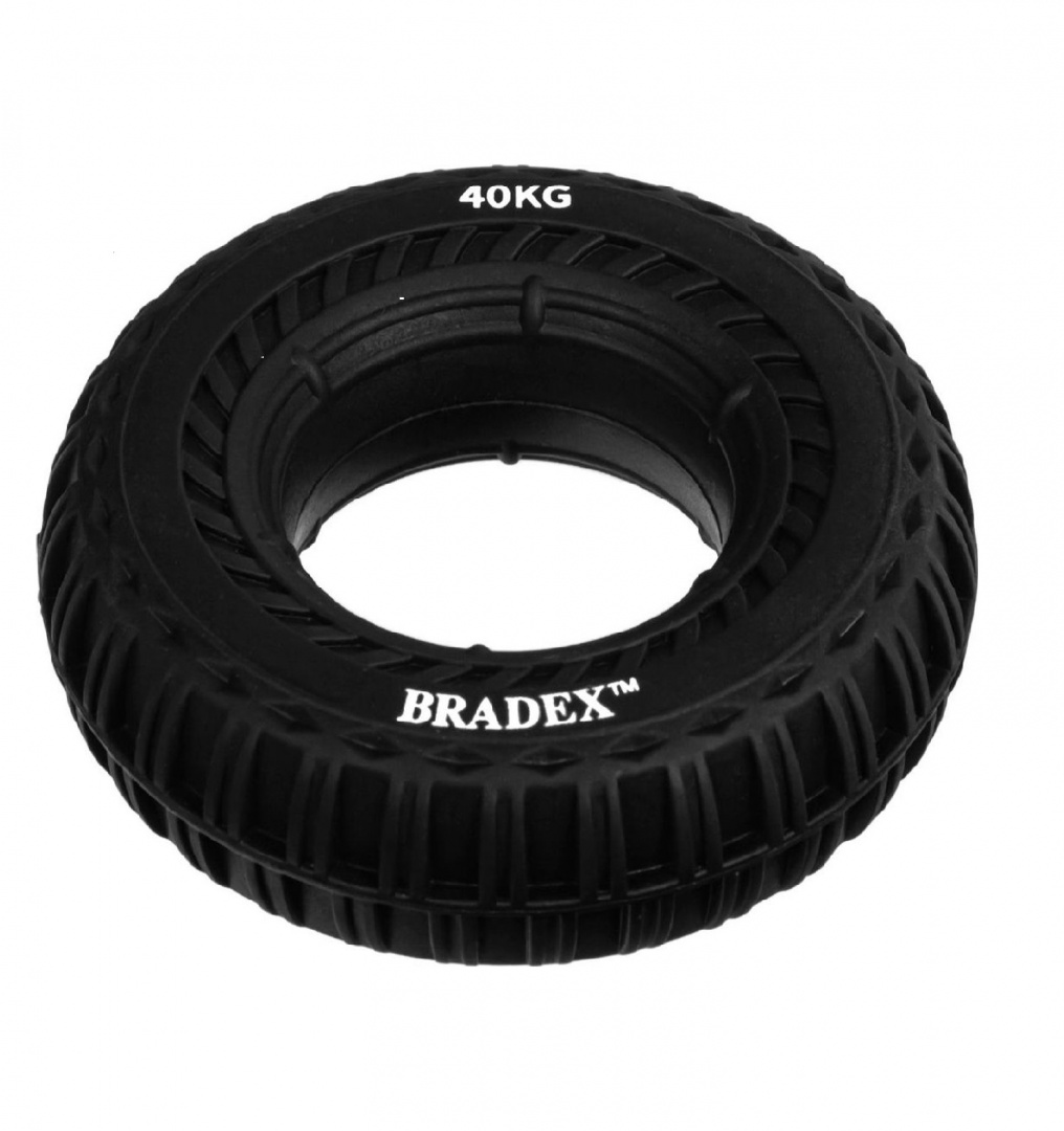 

Кистевой эспандер 40 кг, круглый с протектором, черный