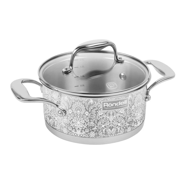 

1055 Кастрюля с/кр 24 см 5,0 л Ajour Rondell (ST)