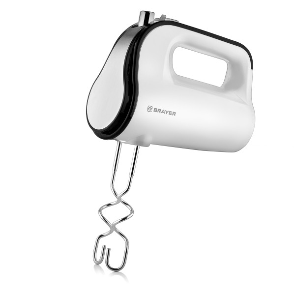 

Миксер Brayer BR1300, 350 Вт, Turbo, белый