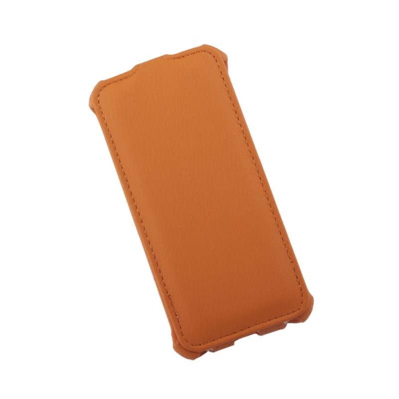 

Чехол для iPhone 5/5s/SE «LP» раскладной кожа (оранжевый) коробка