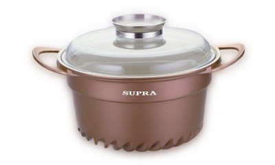 

Кастрюля SUPRA SAD-S282C с крышкой, объём 7л, диаметр 28см, литой алюминий, трёхсл.керам.покр.