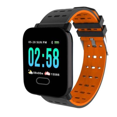 

Умные часы с измерителем давления A6 Smart Bracelet Sistained Heart Rate, оранжевый