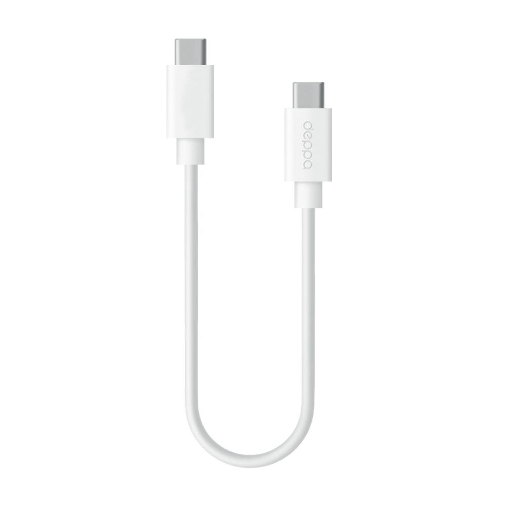 

Дата-кабель USB-C - USB-C, 3A, 1.2м, белый, Deppa