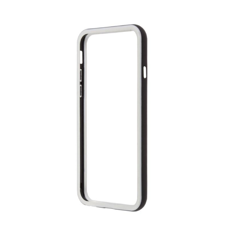 

Чехол/накладка «LP» Bumpers для iPhone 6/6s (черный/белый) блистер