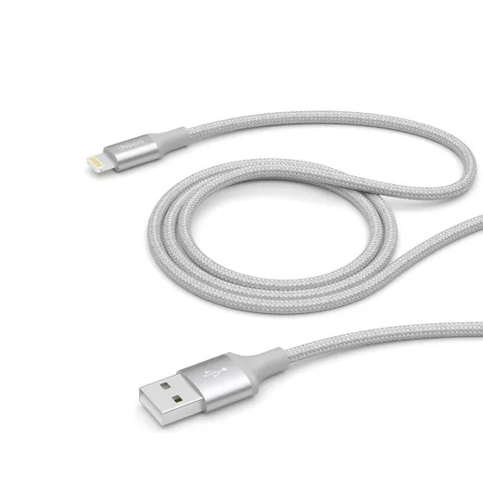 Кабель Deppa Alum USB - Lightning MFI 1.2 м, серебро от MELEON