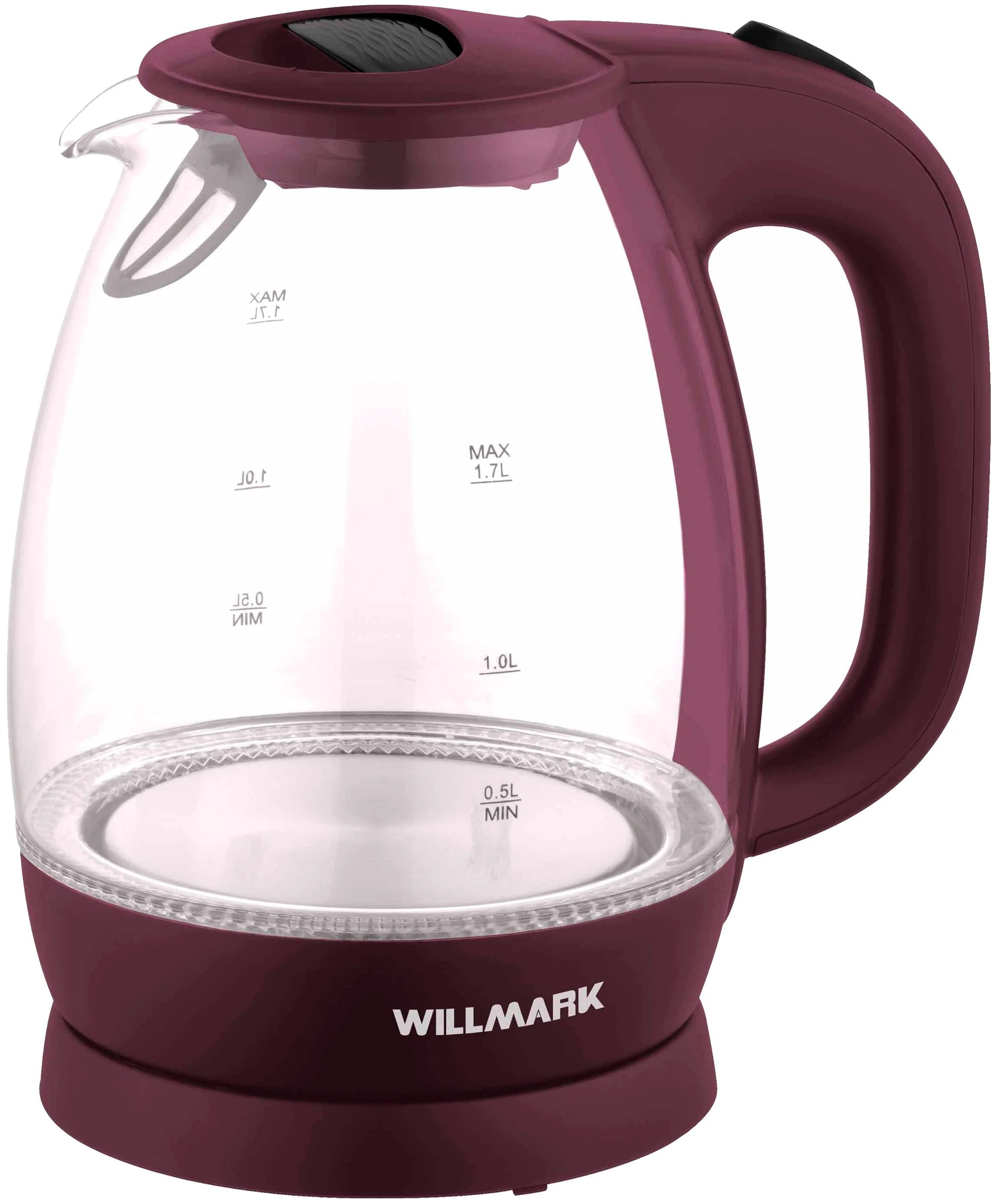 

Чайник Willmark WEK-1705, бордовый