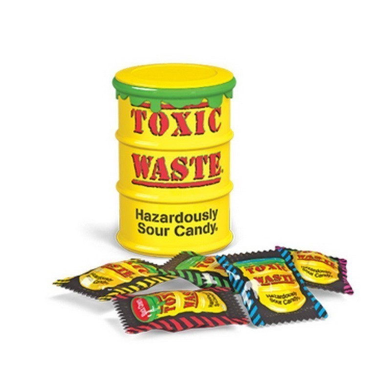 Самые кислые конфеты в мире- Toxic Waste, в ассортименте, 48 г, Green от MELEON