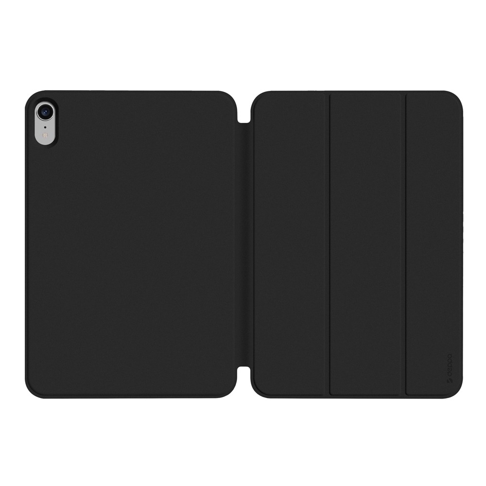 фото Чехол-подставка wallet onzo magnet для apple ipad mini 6 (2021), черный, б/застежки, pet синий, deppa
