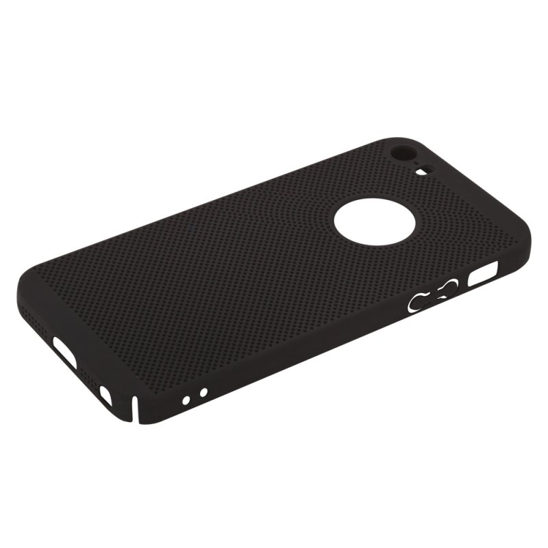 фото Защитная крышка «lp» для iphone 5/5s/se «сетка» soft touch (черная) европакет