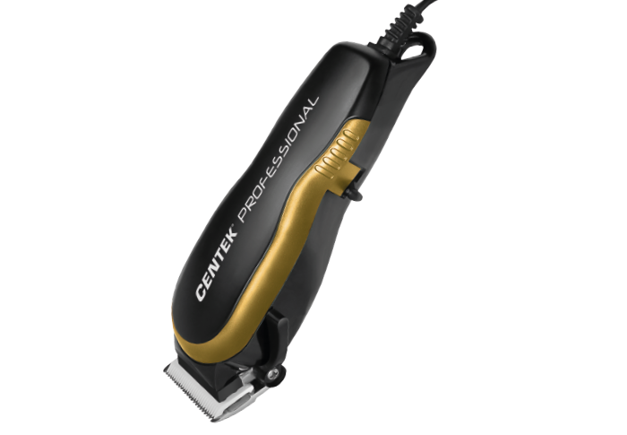 

Машинка для стрижки Centek CT-2125 (чер/зол) профессиональная, керам ножи, работа от сети, шнур 2,4м