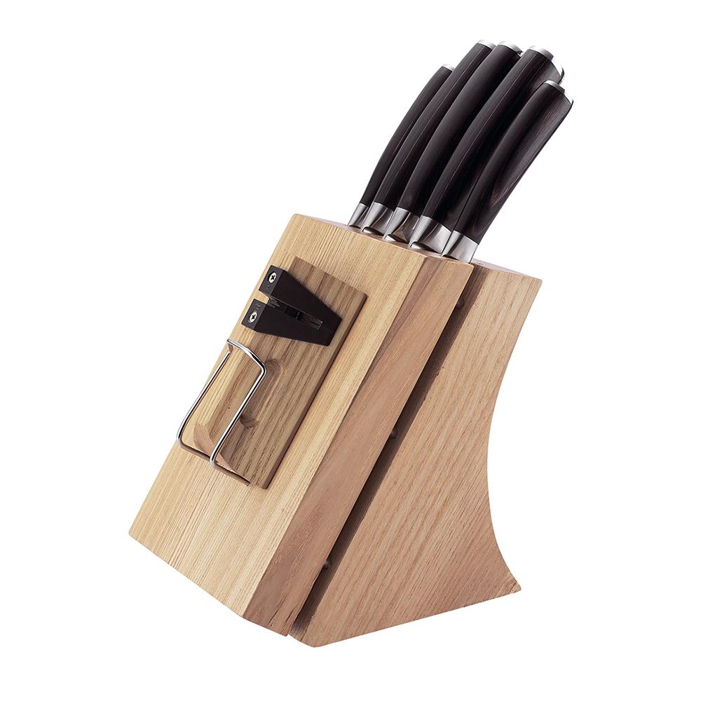 фото Набор nadoba dana 722515, 5 ножей с подставкой, стальной/черный