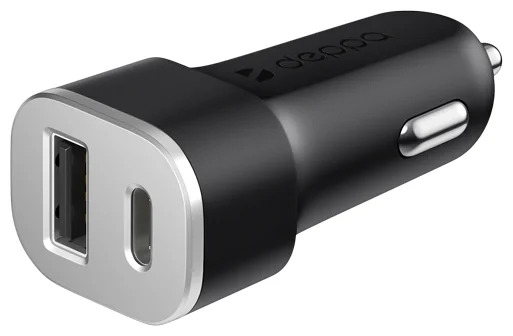 

АЗУ USB Type-C + USB A, QC 3.0, Power Delivery, 18Вт, Ultra, черный, Deppa