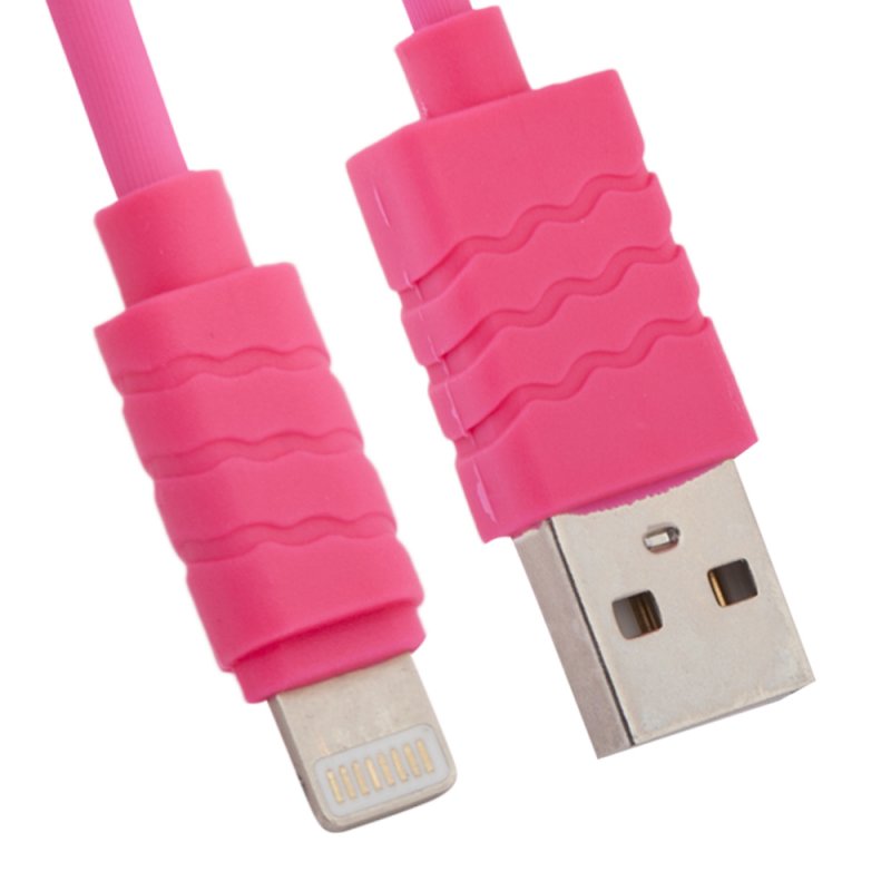 

USB кабель «LP» для Apple iPhone/iPad Lightning 8-pin (розовый/европакет)
