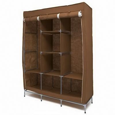 Мобильный тканевый шкаф Storage Wardrobe, Коричневый