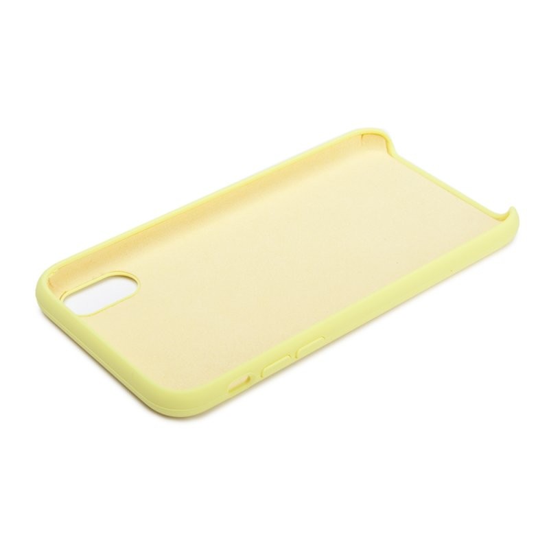 фото Силиконовый чехол «lp» для iphone x/xs «protect cover» (желтый/коробка)