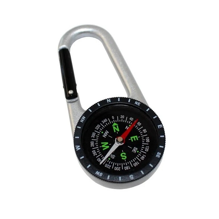 

Компас с карабином Дружба ДА-960 алюминиевый БОЛЬШОЙ походный