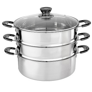 Мантоварка Webber BE-084, пароварка, нержавеющаясталь, 26 см, 3 уровня