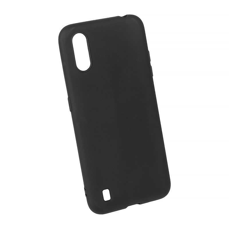

Силиконовый чехол «LP» для Samsung Galaxy A01 TPU (черный непрозрачный) европакет