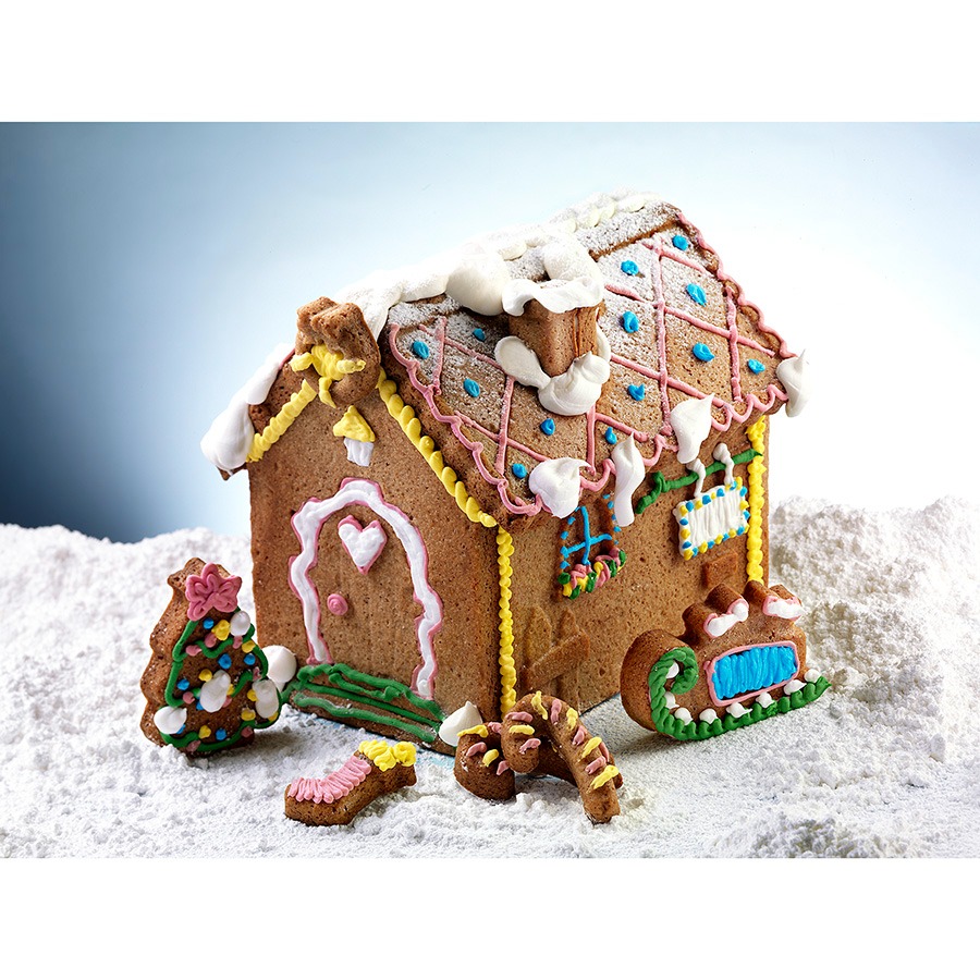 фото Набор для приготовления пряничного домика home sweet home, 30,5х30,5 см, силиконовый