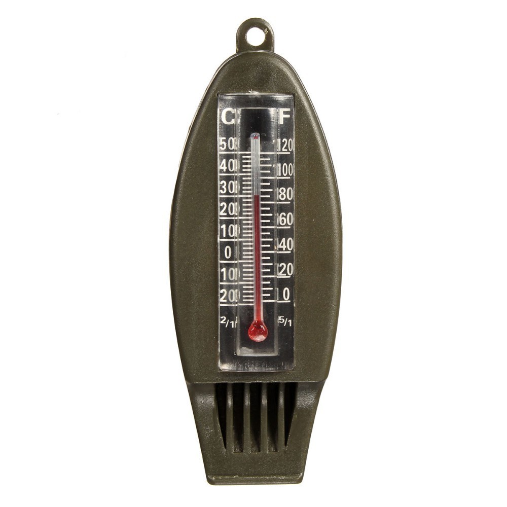 фото Компас, термометр, лупа и свисток 4в1