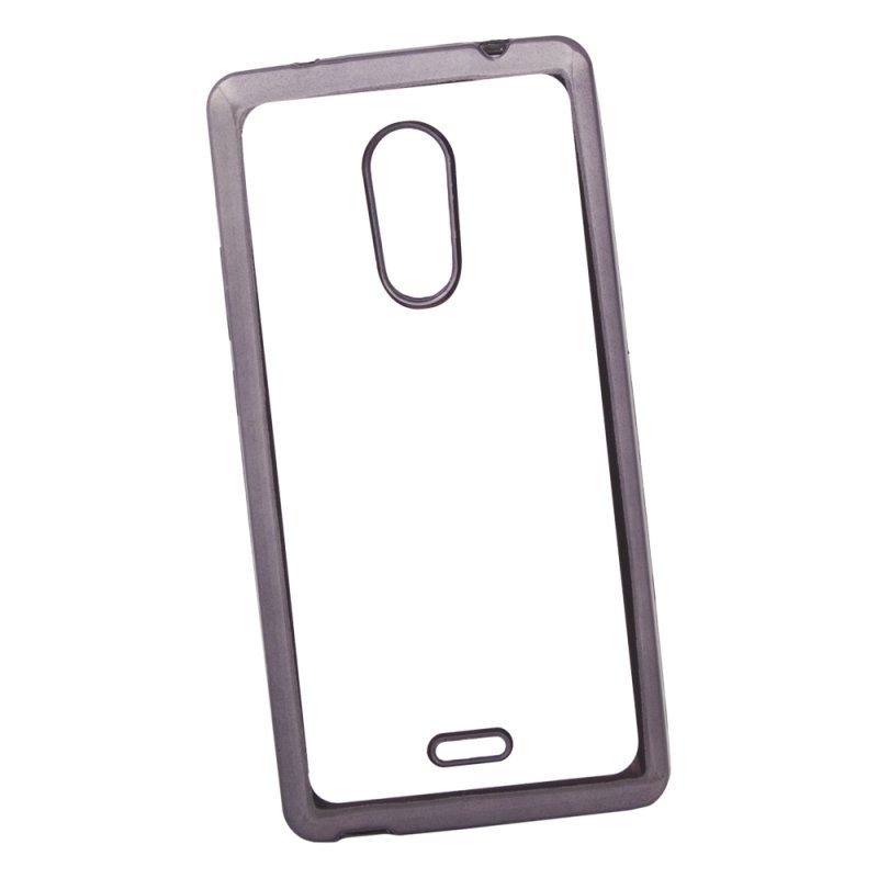 

Силиконовый чехол «LP» для ZTE Blade X9 TPU (прозрачный с черной хром рамкой) европакет