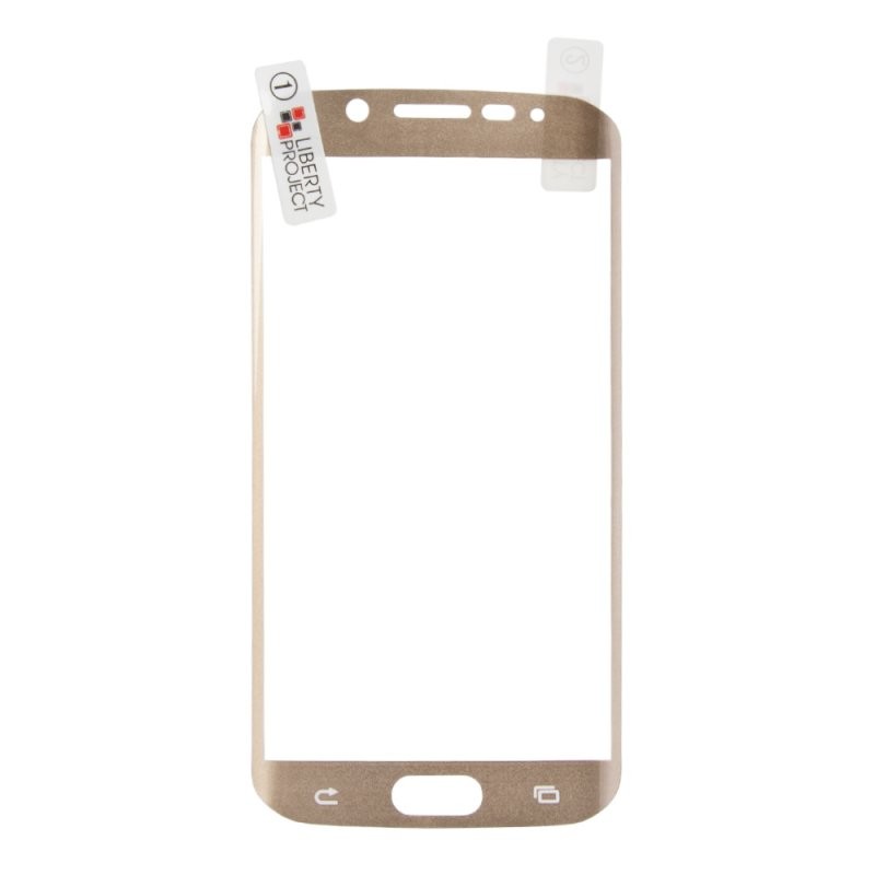 

Защитная пленка акриловая 3D «LP» для Samsung Galaxy S6 Edge с золотой рамкой (прозрачная)