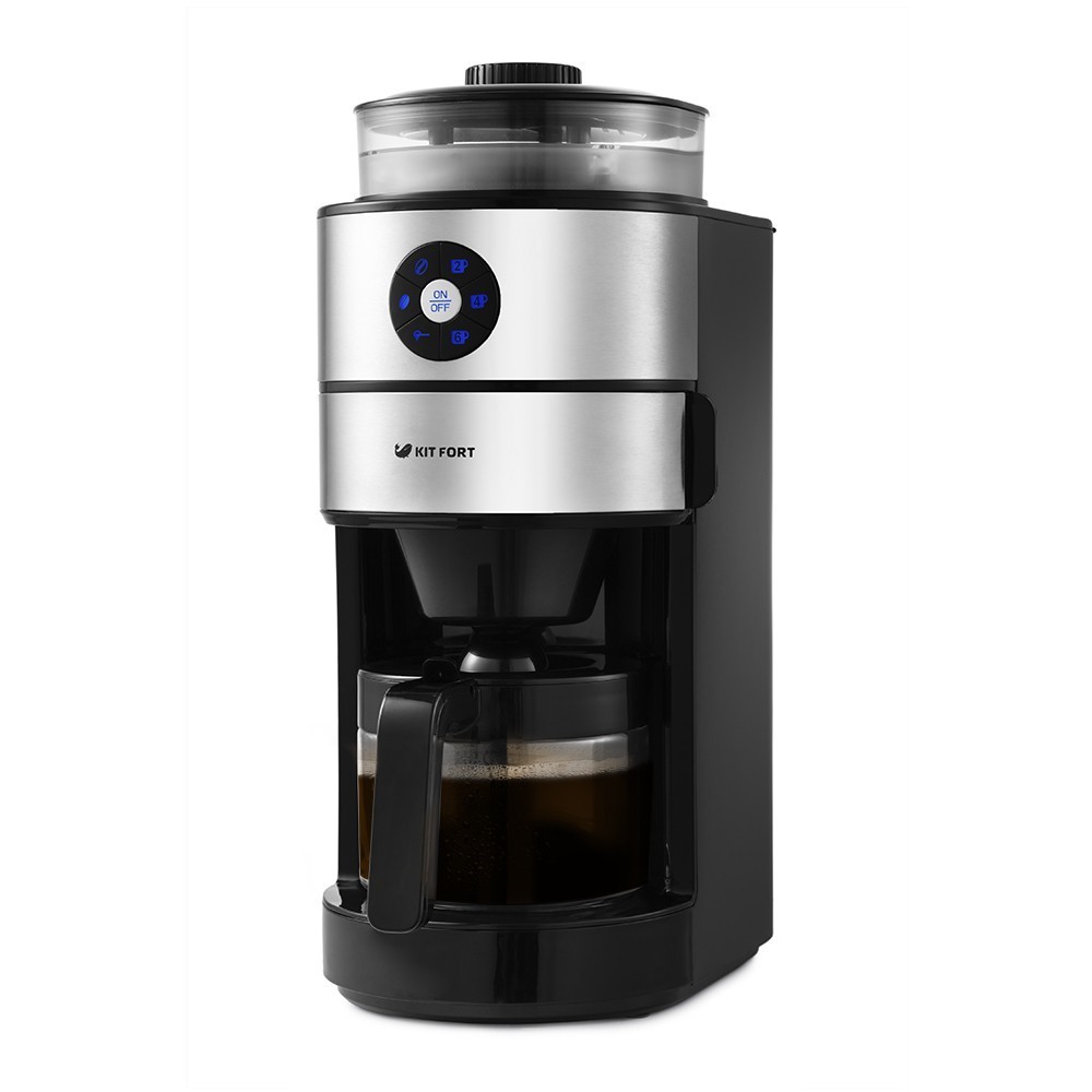 

Кофемашина Kitfort КТ-716, 680-820 Вт, ёмкость кофейника 0,75 л