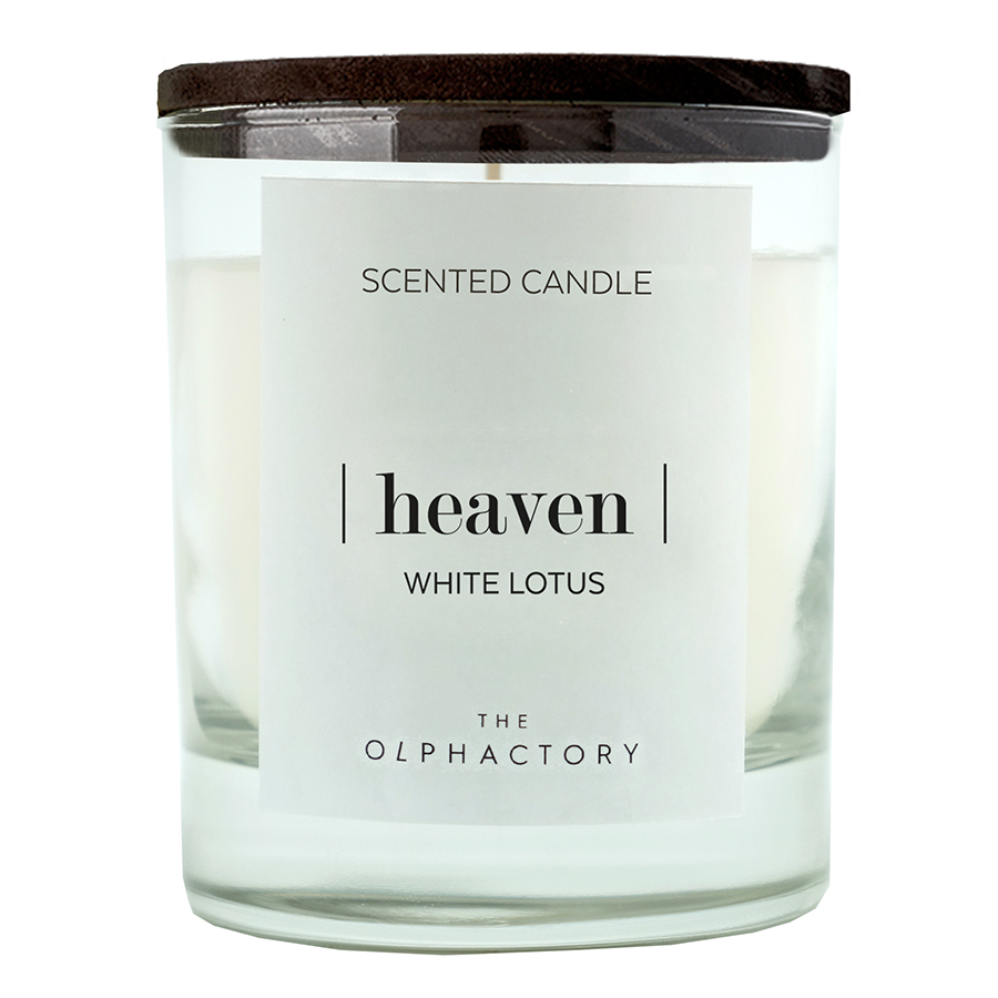 

Свеча ароматическая The Olphactory, Heaven Black, Белый лотос, 40 ч