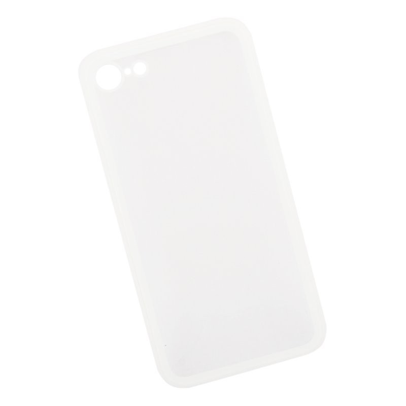 

Защитная крышка «LP» для iPhone SE 2/8/7 «Glass Case» с белой рамкой (прозрачное стекло/коробка)