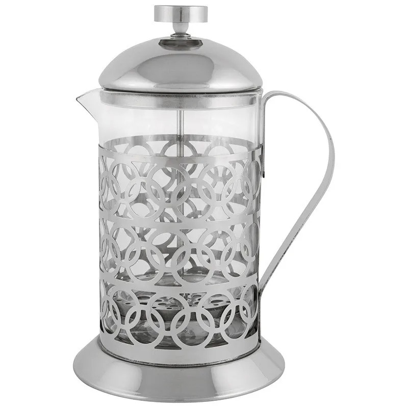 

Mallony Чайник/кофейник (кофе-пресс), OLIMPIA, T046-800ML, из жаропрочного стекла, 800 мл, в корп из нерж ст 950092