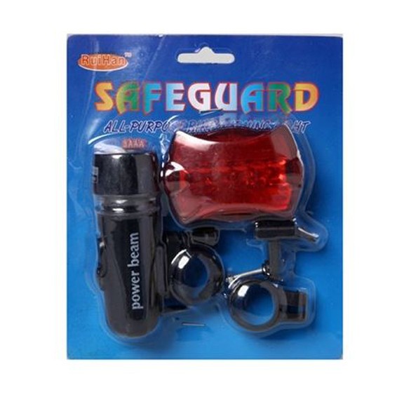 фото Комплект светодиодных фонарей на велосипед