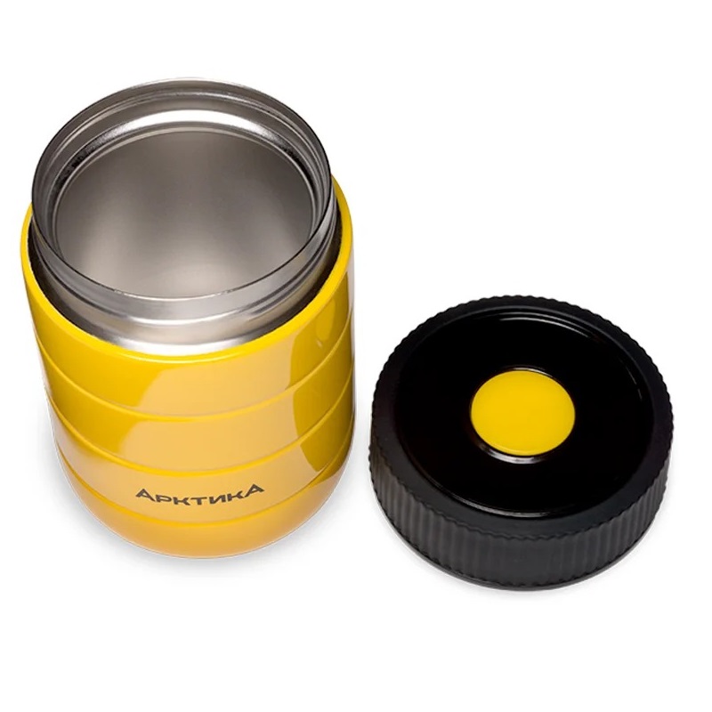 фото Ark-307-480 термос для еды вакуумный, желтый, бытовой, арктика, 0.48 л,