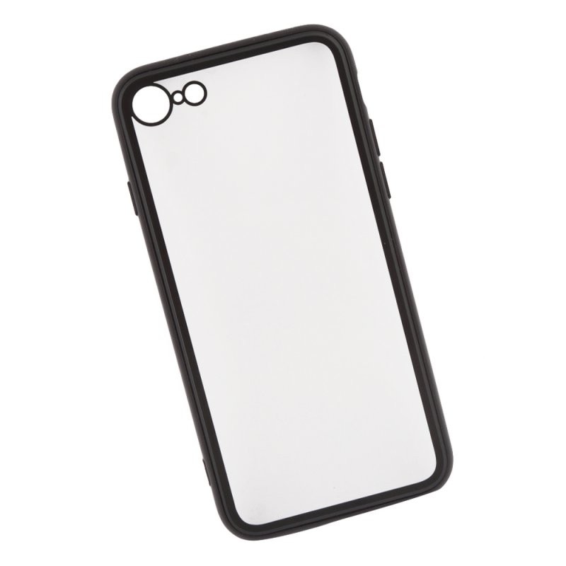 

Защитная крышка «LP» для iPhone SE 2/8/7 «Glass Case» с черной рамкой (прозрачное стекло/коробка)