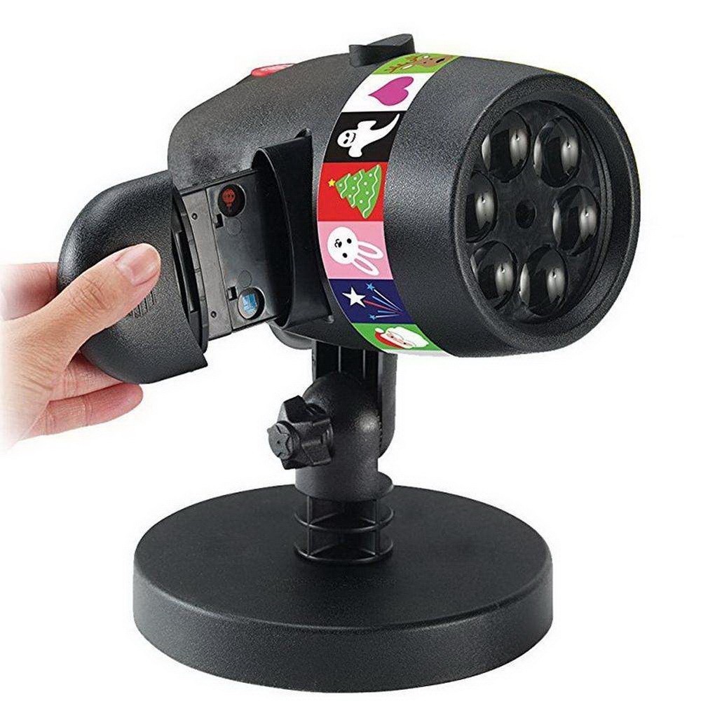 Лазерный проектор слайдов Full Color Holiday Slides, 12 штук