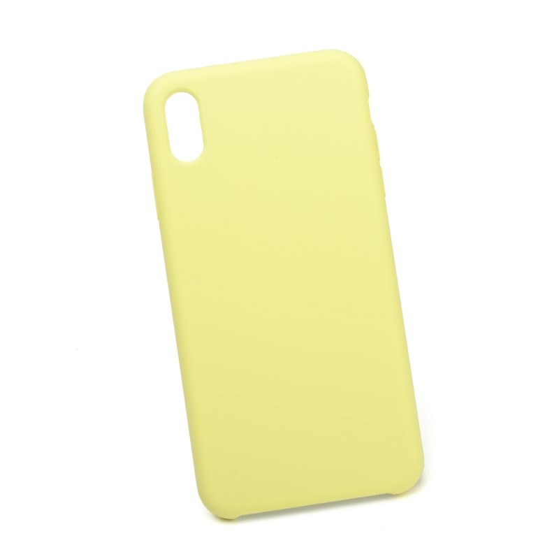 фото Силиконовый чехол «lp» для iphone xs max «protect cover» (желтый/коробка)