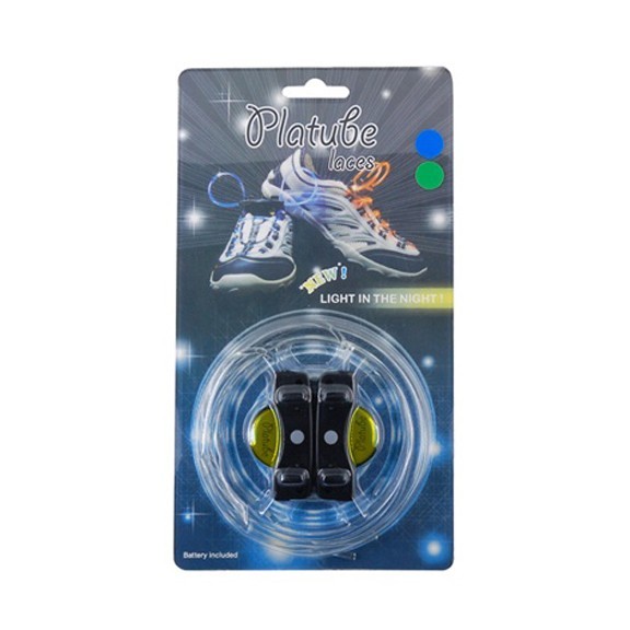 фото Шнурки с led подсветкой, желтый