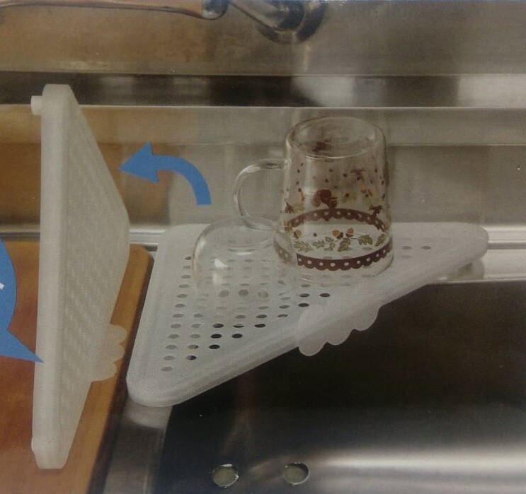 

Угловая сушилка на раковину Drainer Tray, белый