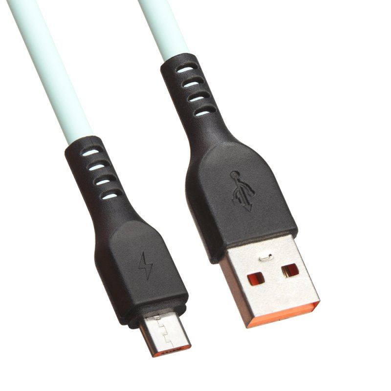

USB кабель «LP» Micro USB «Extra» TPE (бирюзовый/коробка)