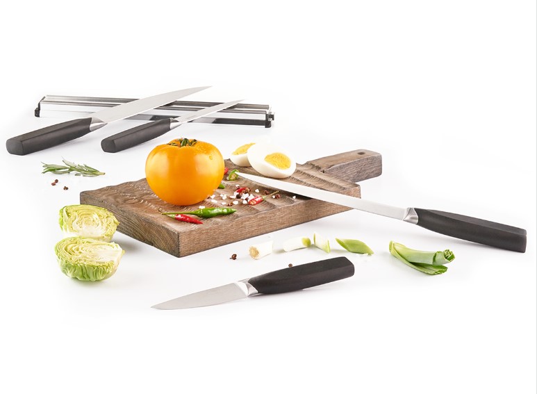 фото 1159 набор ножей на магнитном держателе estoc rondell (bk)