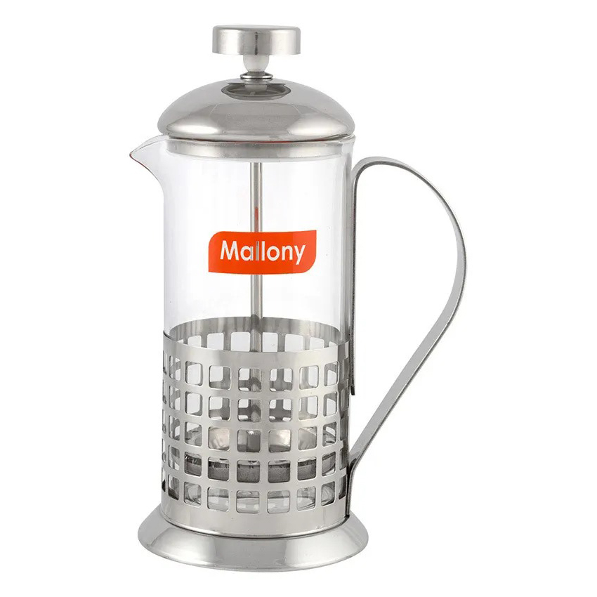 

Mallony Чайник/кофейник (кофе-пресс), CELLULA, B511-350ML, из жаропрочного стекла, 350 мл, в корп из нерж ст 950139