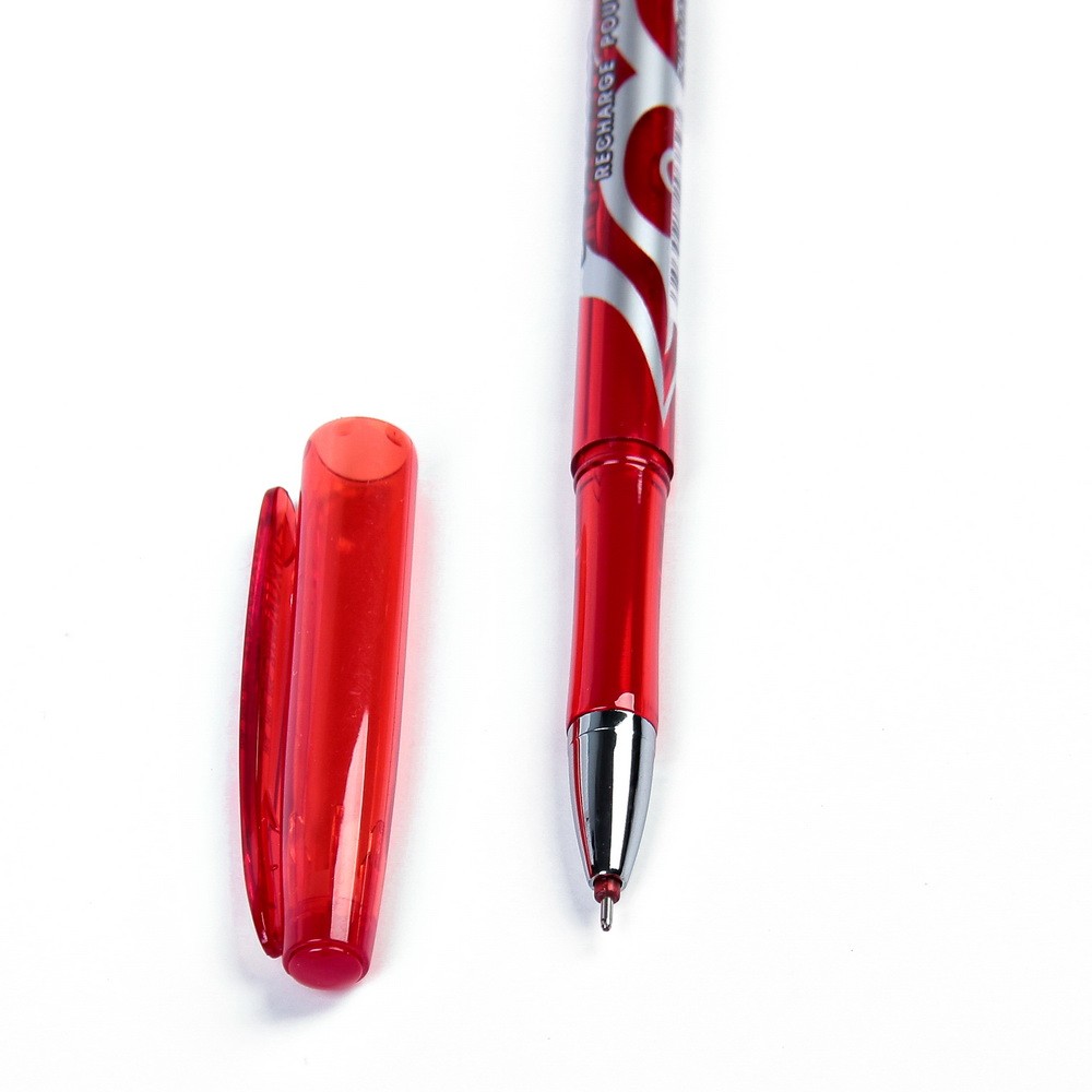 Ручка гелевая - Пиши-Стирай, 0,5мм, тонированный корпус, Красный от MELEON