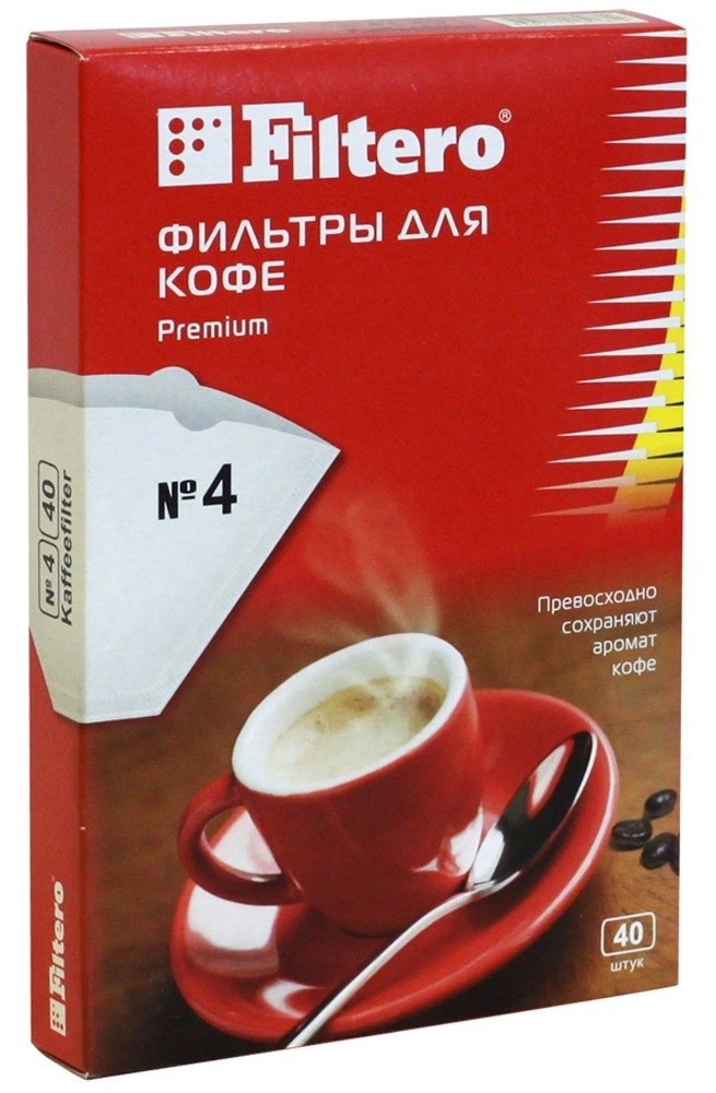 

Фильтры Filtero для кофе №4/40, белые