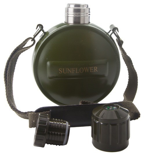 фото Термос-фляга sunflower svf-800, 0.8 л зеленый
