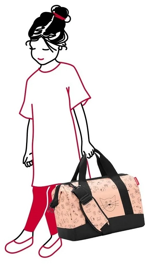 фото Сумка дорожная reisenthel allrounder m детская, cats and dogs pink